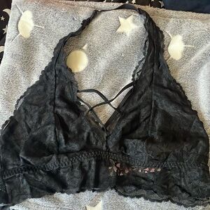 Vs pink lace halter bra